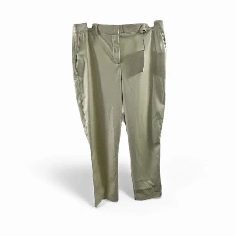 Maison D’Amélie NWT Ivory Faux Leather Pants Size 10